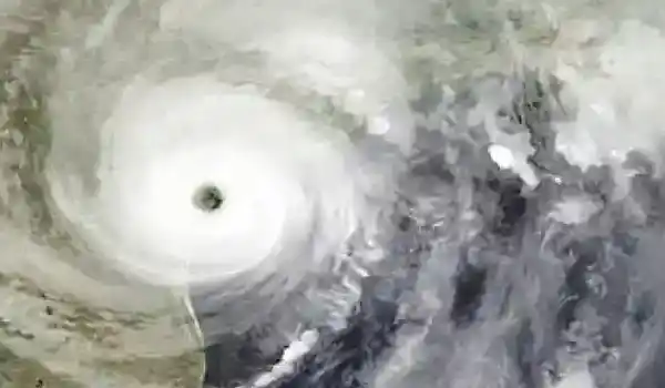 the eye of Hurricane Harvey